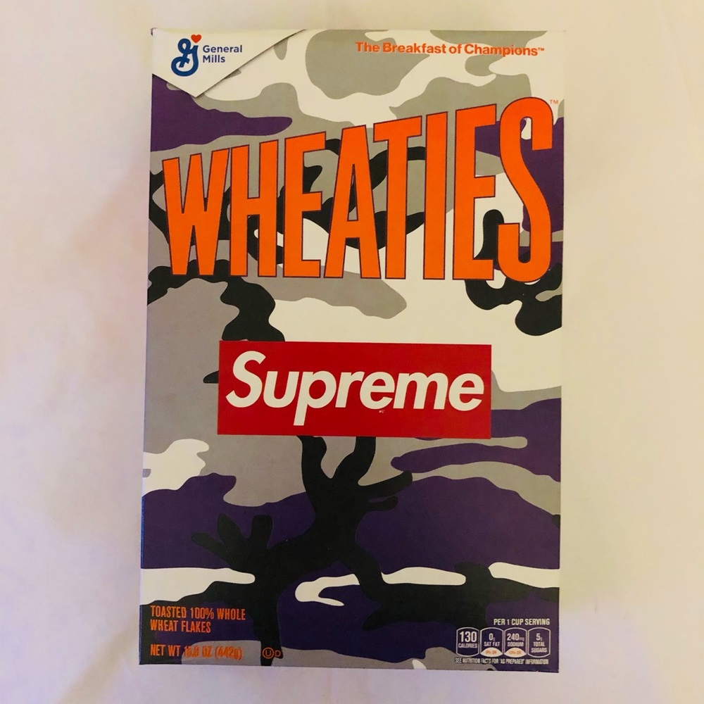 Supreme/Wheaties 2 BOXES.. ONE OF EACH COLOR!!!!